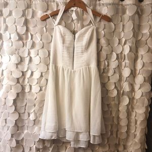 White halter Guess dress